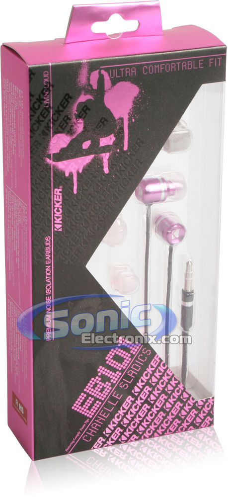 Kicker 09EB101P (EB101P) Pink In-Ear Earbud Headphones Image 10