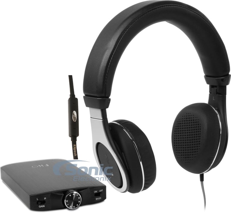 Klipsch Reference On-Ear (Gen-III) Black + Fiio A3 Black Image 1