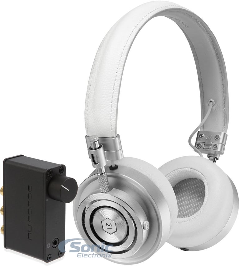 Master & Dynamic MH30 S5 (White/Silver) + NuForce Icon uDAC-3 (Black) Image 1