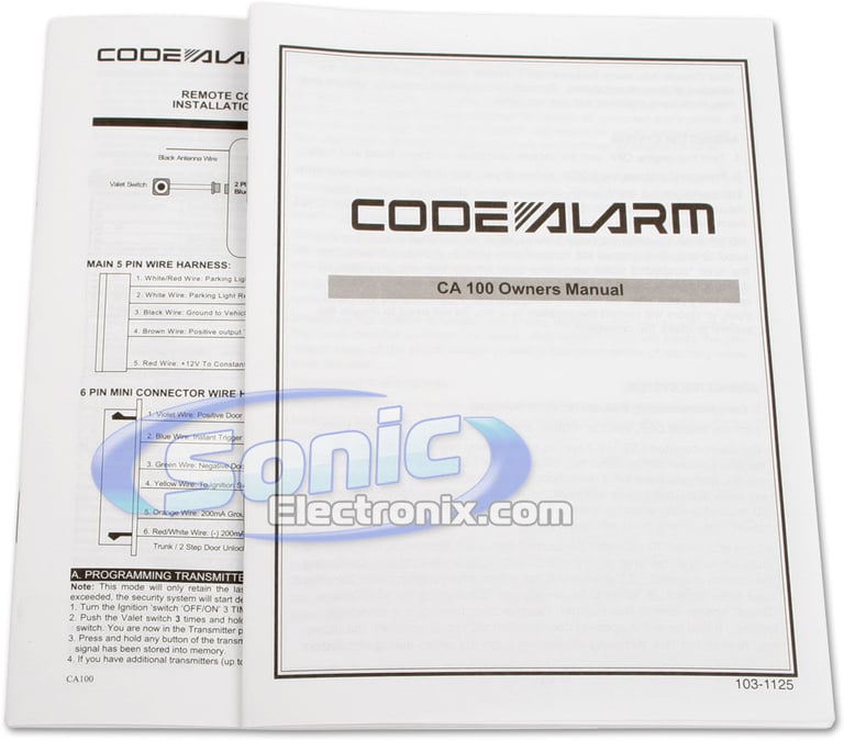 Code Alarm CA100 Image 6