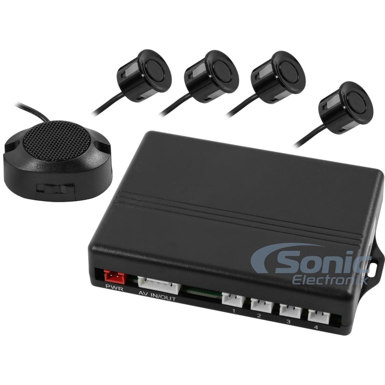 Parking Assist System w/ 4 Black Rear Parking Sensors (Open Box, Great) Image 1