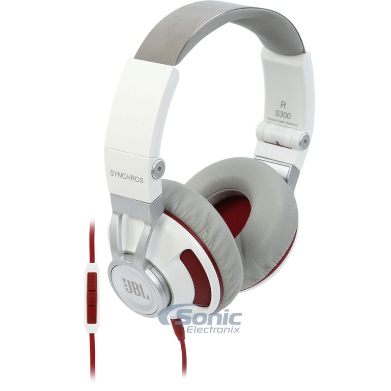 JBL Synchros S300A - White/Red Image 1