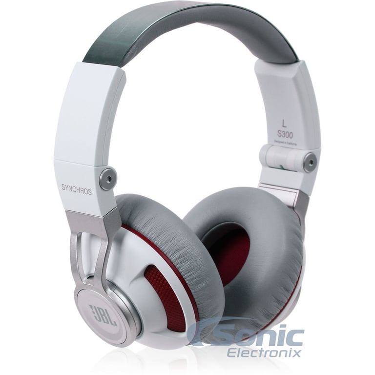 JBL Synchros S300i - White/Red Image 1