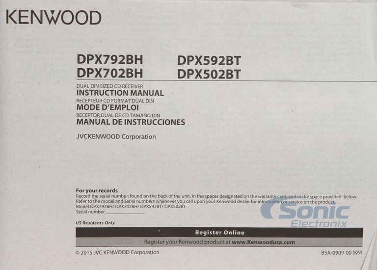 Kenwood eXcelon DPX792BH Image 8