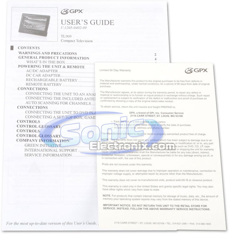GPX TL909B Image 11