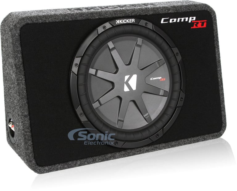 Kicker and Crunch Compact 1000W Max Truck Subwoofer Package Image 2