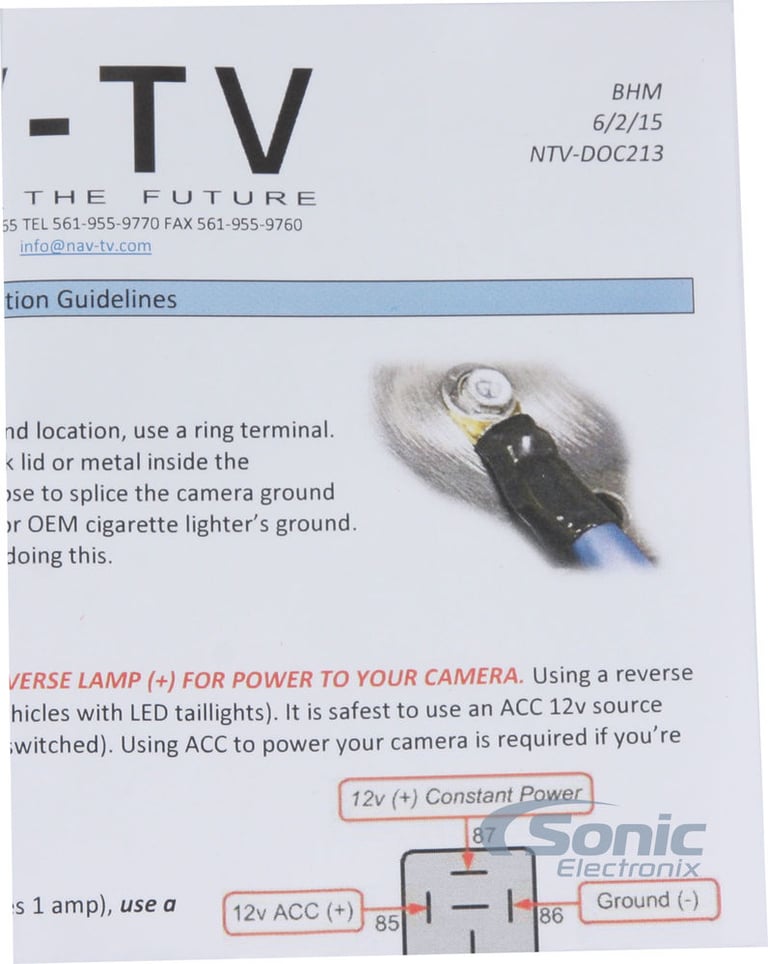 NAV-TV Audi Backup Camera NTV-KIT381 Image 4