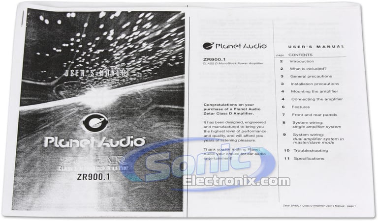 Planet Audio ZR900.1 R/B Image 6