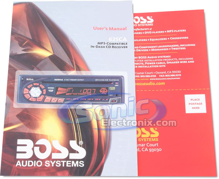 Boss 645CK (Combo: 625CA CD Receiver + 6-1/2" CH6552 Speakers) Image 14