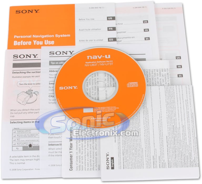 Sony NV-U83T Nav-U Image 11