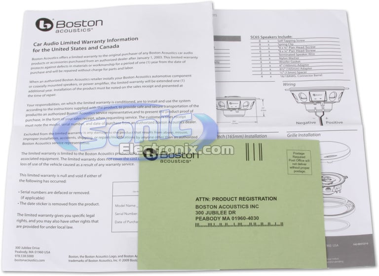 Boston Acoustics SC65 Image 9