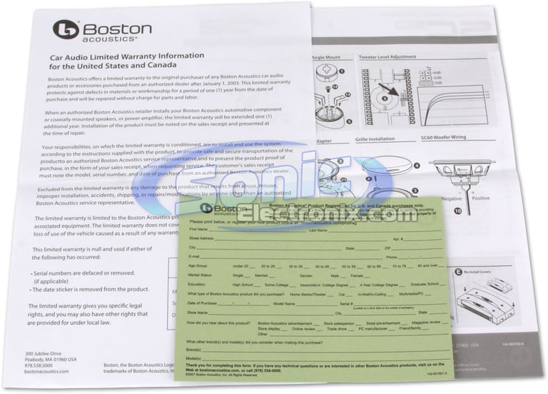 Boston Acoustics SC60 Image 12