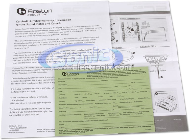 Boston Acoustics SC50 Image 11