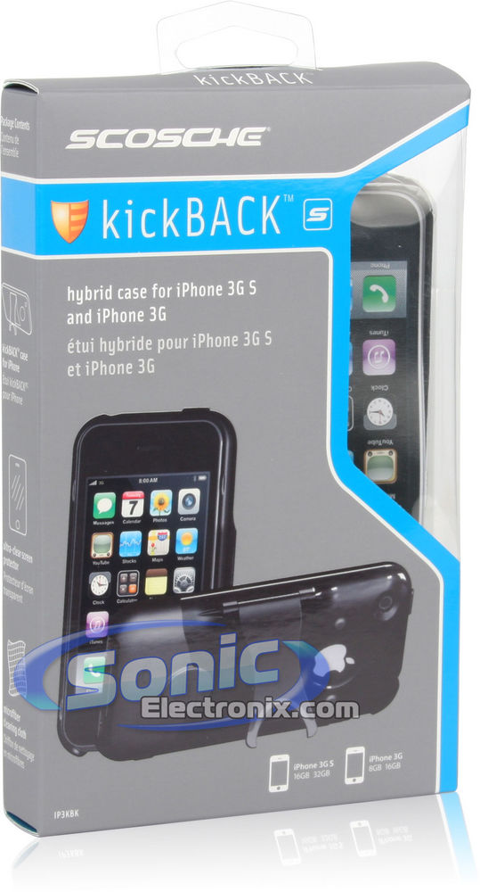 Scosche KickBACK S IP3KBK (028IP3KBK) Black/Black Image 7