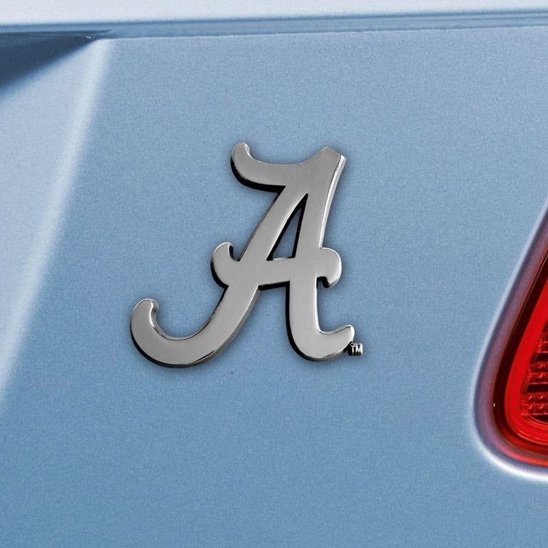 FanMat Alabama Metal Emblem. Peel & Stick Image 1