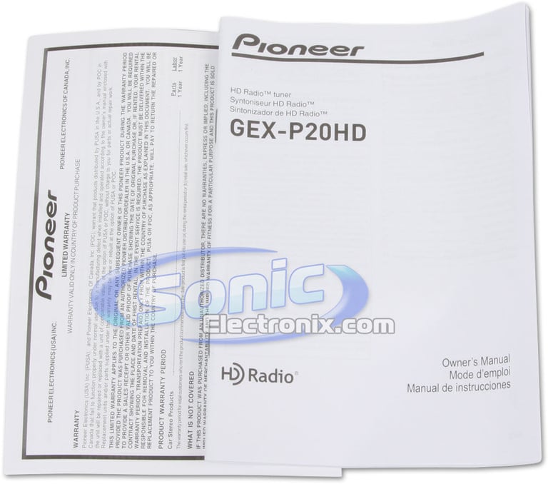 Pioneer GEX-P20HD Image 8