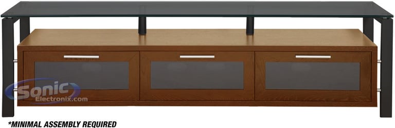 Plateau D&Eacute;COR 71 (Walnut w/ Black Glass) Image 1