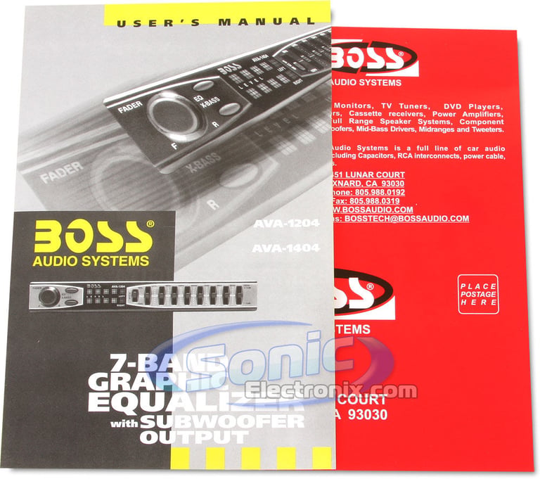 Boss AVA-1204 7-Band Equalizer Image 5