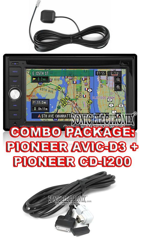 Combo: Pioneer AVIC-D3 + CD-i200 Image 1