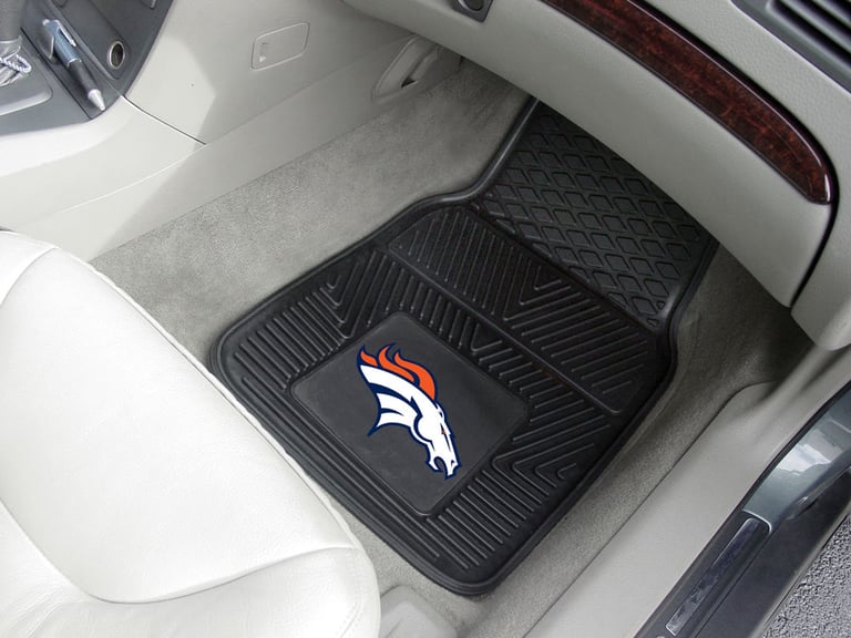 FanMat Denver Broncos Heavy Duty Vinyl Car Mats Image 1