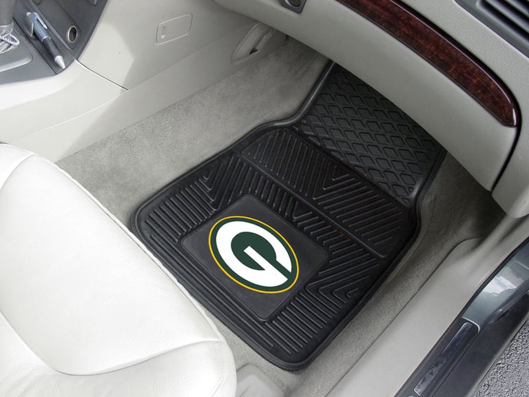 FanMat Green Bay Packers Heavy Duty Vinyl Car Mats Image 1
