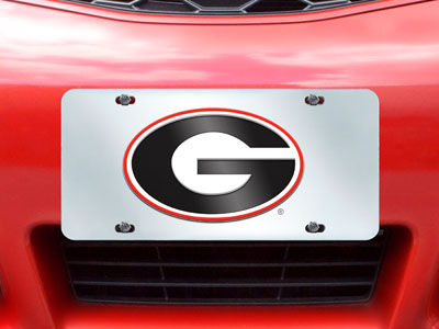 FanMat Georgia Bulldogs License Plate Inlaid Image 1