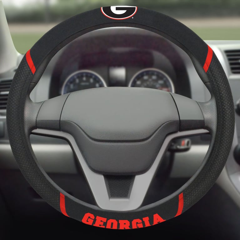 FanMat Georgia Steering Wheel Cover Image 1