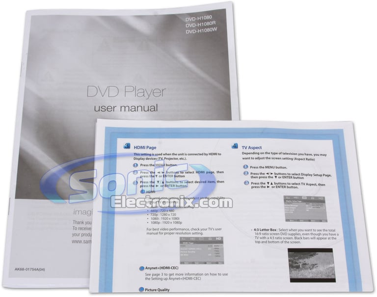 Samsung DVD-H1080R Image 10