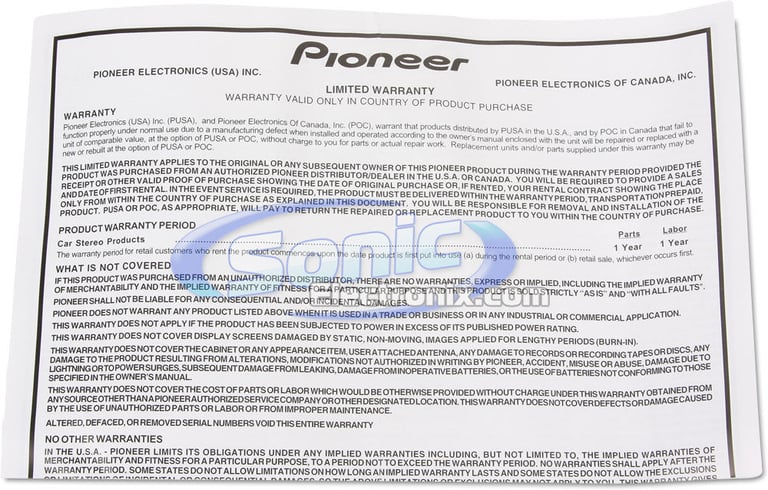 Pioneer TS-P462 Image 6
