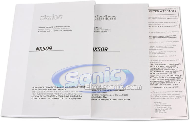 Clarion NX509 (NX-509) Factory Refurbished Image 11