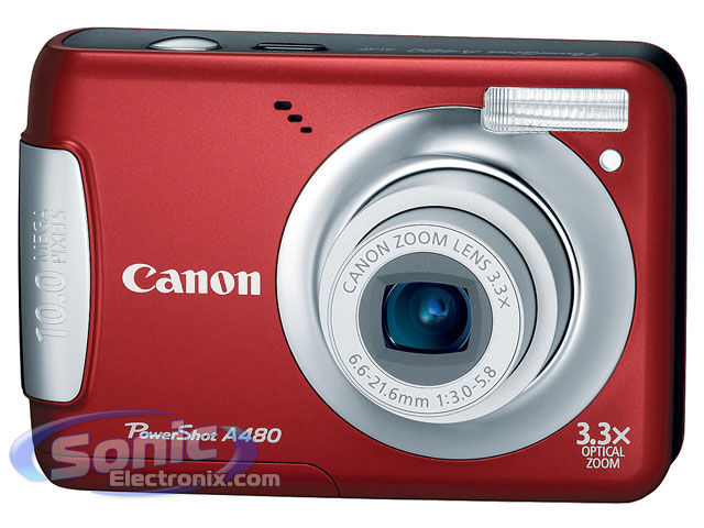 Canon PowerShot A480 (Red) Image 1