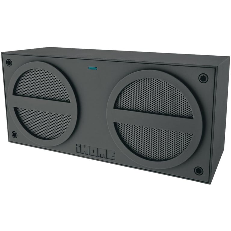 iHome iBT24GC Portable Wireless Bluetooth Mini Boombox Speaker (Gray) Image 1