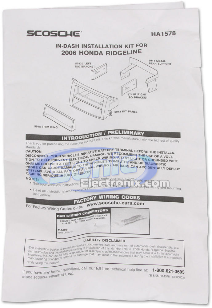 Scosche HA1578B / HA1578 Image 2