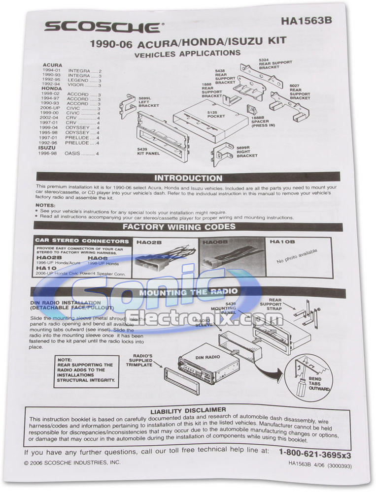 Scosche HA1563B / HA1563-OPEN BOX Image 2