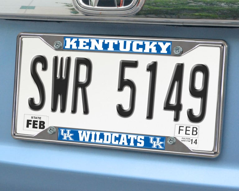 FanMat University of Kentucky License Plate Frame Image 1