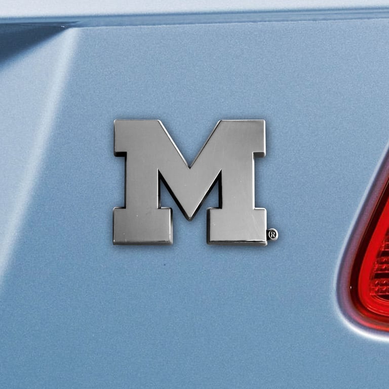 FanMat Michigan Metal Emblem. Peel & Stick Image 1