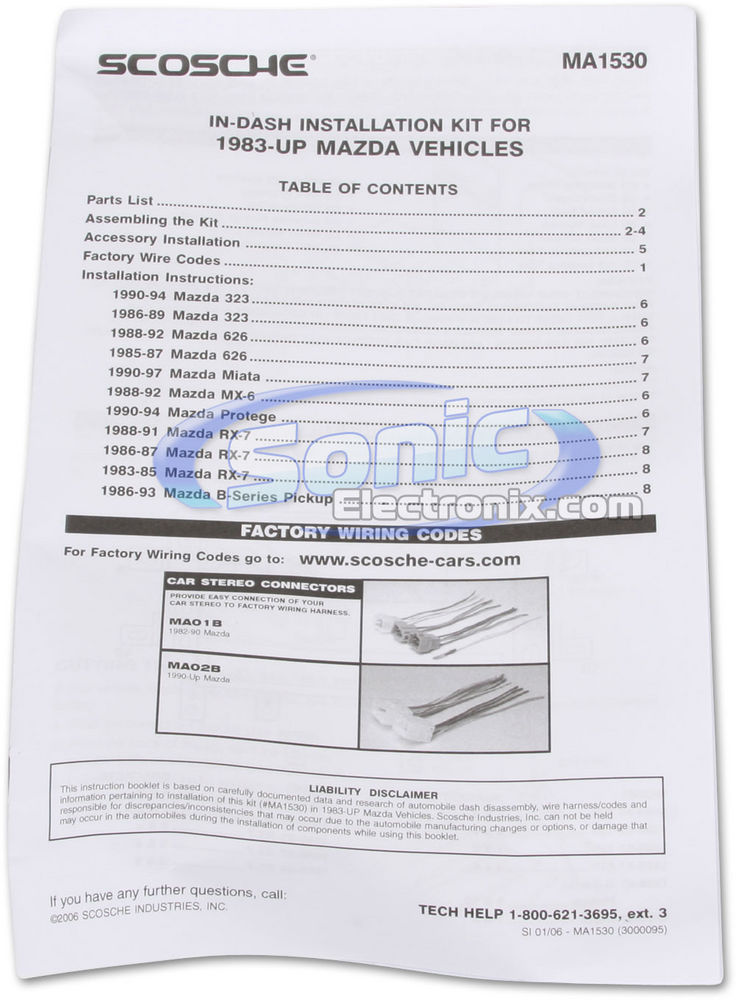 Scosche MA1530B / MA1530 Image 2