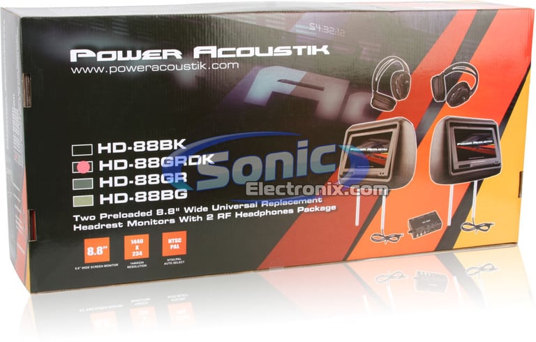 Power Acoustik HD-88GRDK (Dark Gray) Image 9