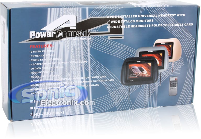 Power Acoustik HD-7BK (Black) R/B Image 11