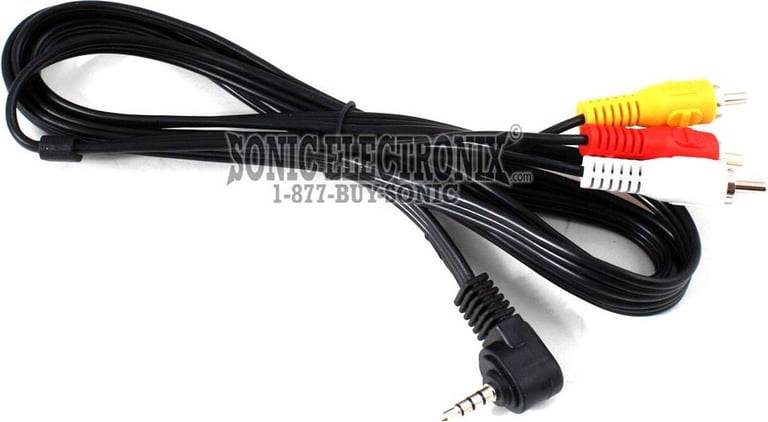 3.5mm to Composite RCA Audio and Video Adaptor Image 1