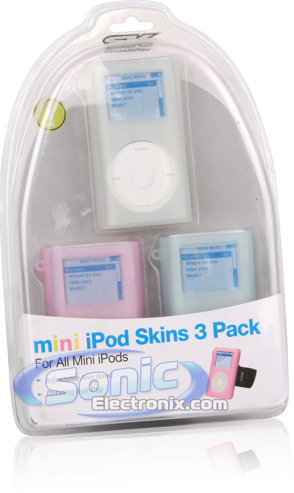 Scosche SoundKase IPSMLT iPod Mini Skin 3-Pack (Light Colors) Image 9