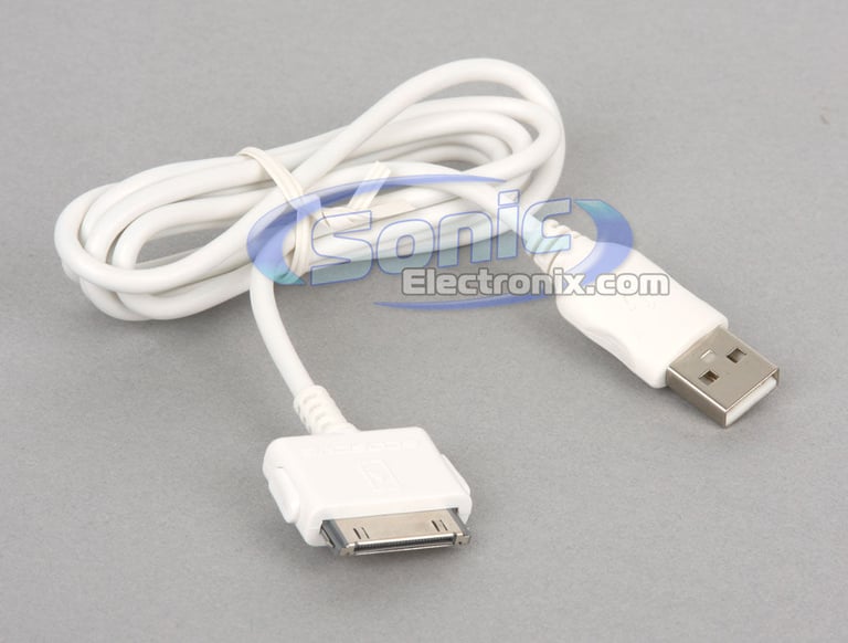 Scosche IPUSB USB 2.0 Apple iPod/iPhone Sync/Charge Cable - White Image 1