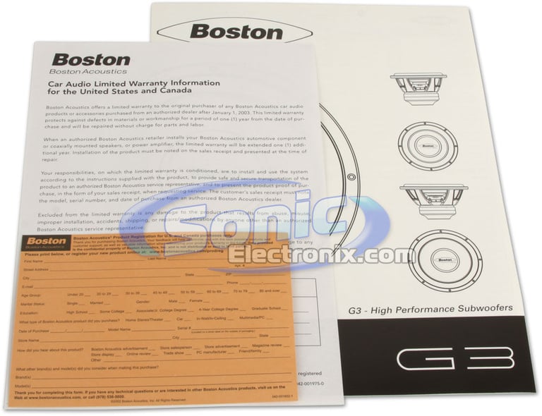 Boston Acoustics G310-4 Image 6