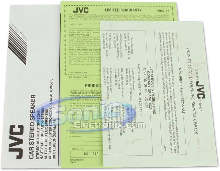 JVC CS-HS40 Image 11