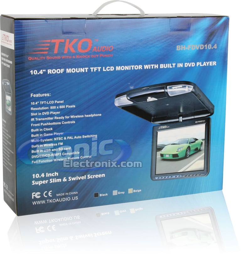 TKO Audio BH-FDVD10.4 (Gray) Image 8