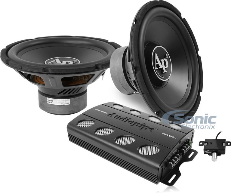 Audiopipe Bass Package: 2-Channel Amp + 12" Subwoofer (AP-PP1000) Image 1