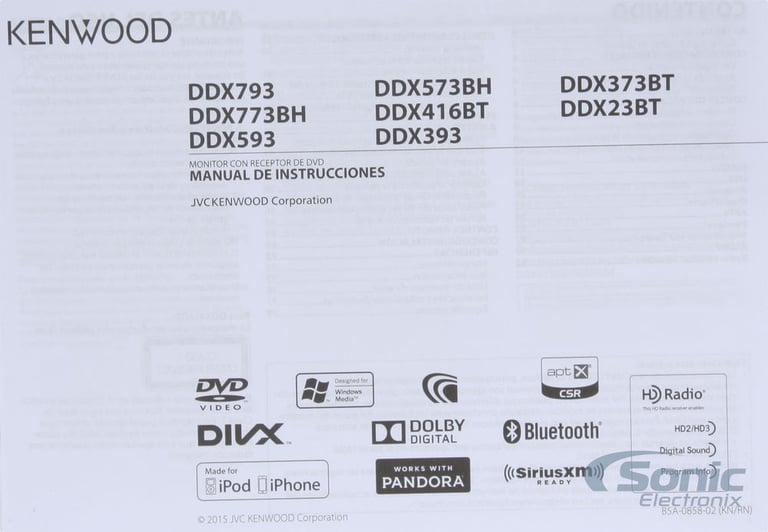 Kenwood eXcelon DDX593 Image 7