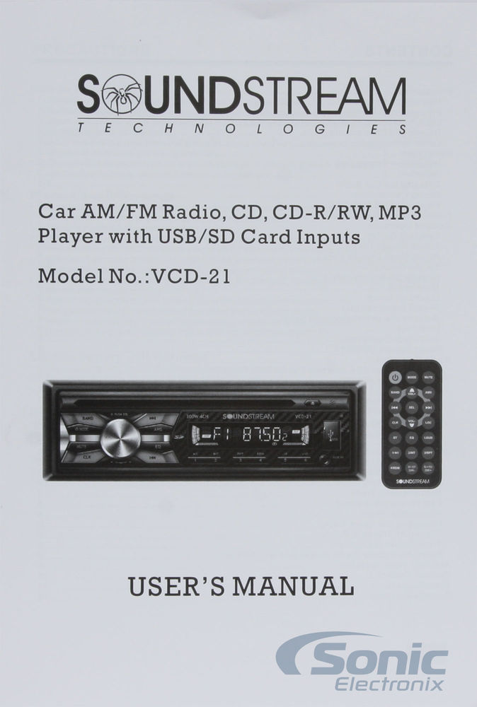 Soundstream VCD-21 Image 8