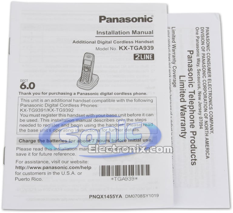 Panasonic KX-TGA939T Image 4