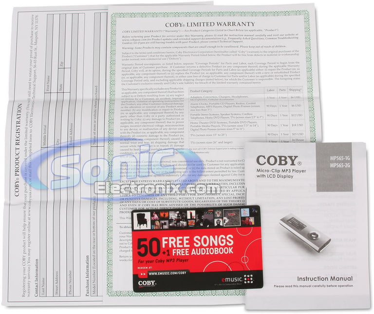 Coby MP565-1G (Black) Image 8